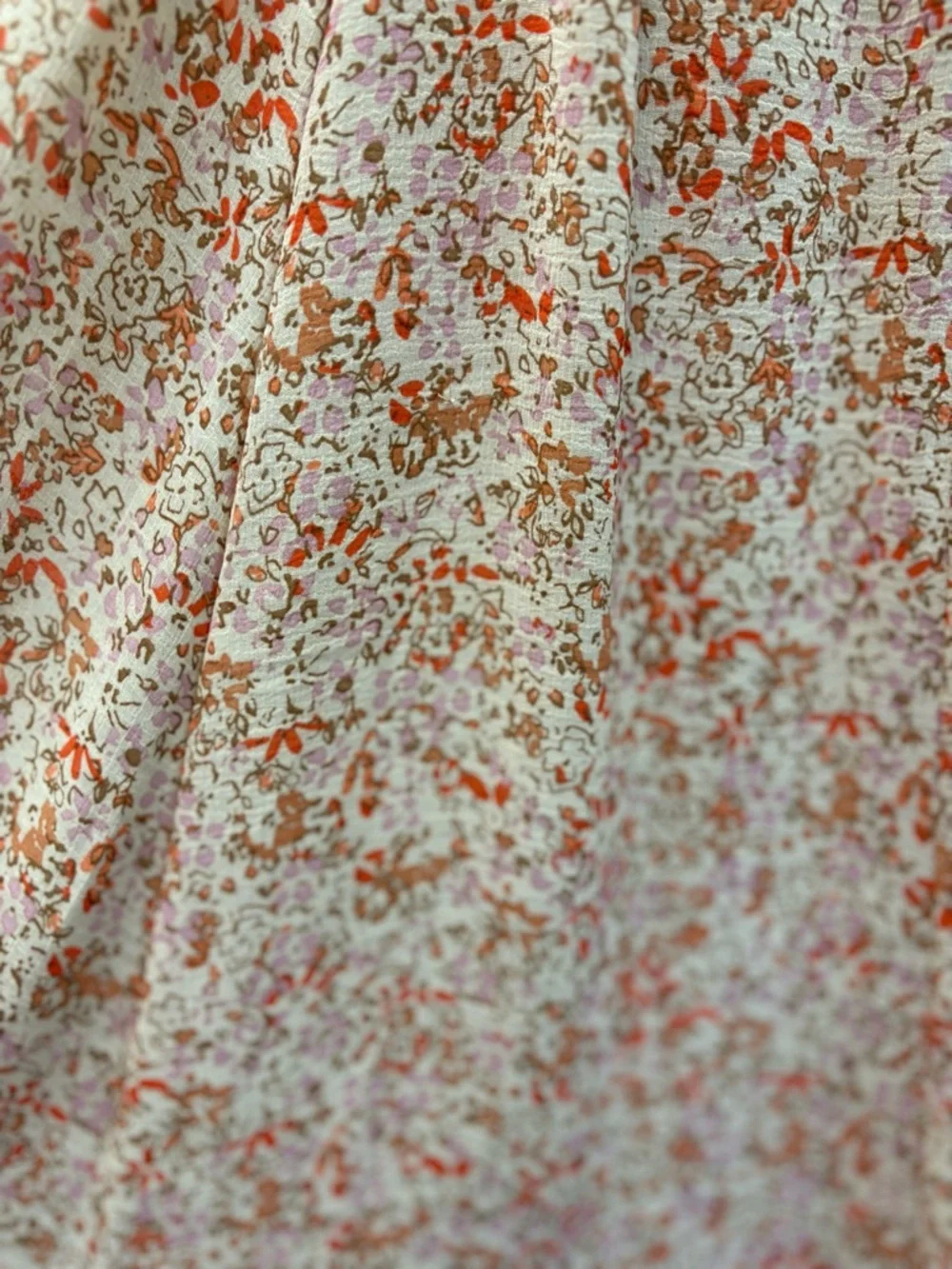Free People Zuma Drippy Floral Handkerchief Ruffle Midi Skirt Size 6 Boho Prarie